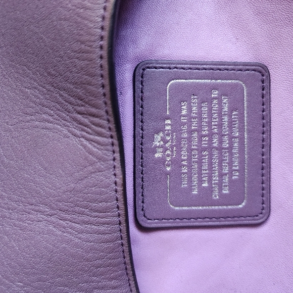 Coach Hobo Purple Women's Bag - Picture 7 of 9